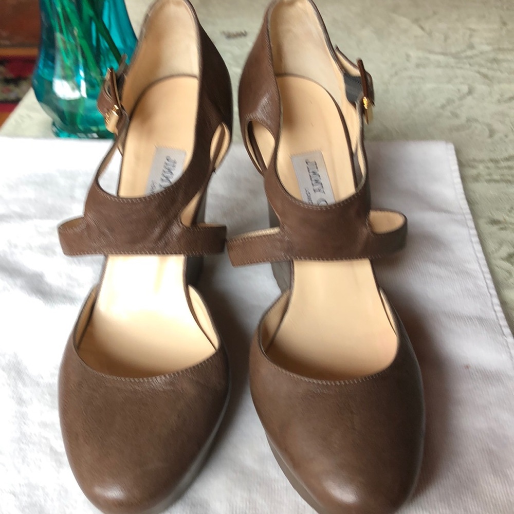 Jimmy Choo Brown platforms/ heels by Jimmy Choo